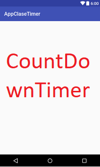 Usar la clase CountDownTimer en android